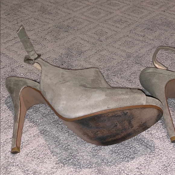 Tesori Grey Slingback Mules 7 - Picture 2 of 4